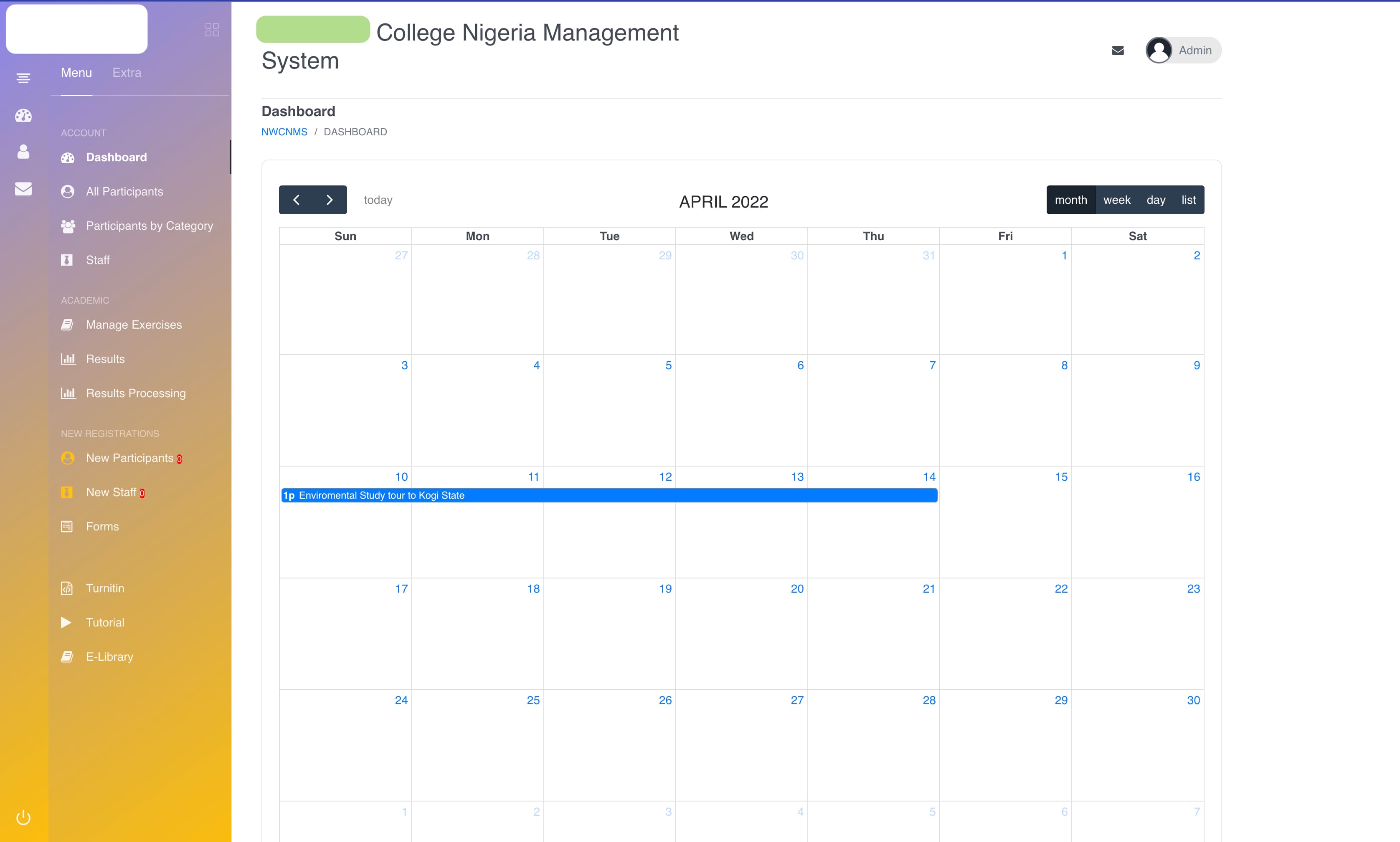 Military College Management System